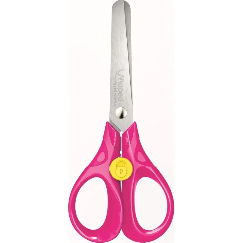 Maped - Ψαλίδι Ασφαλείας Με Κουμπί 13cm, Ροζ 473112