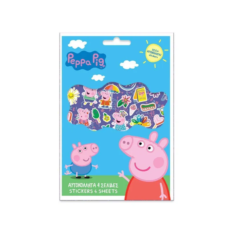 Diakakis - Μπλοκ Αυτοκόλλητα 300 Τεμ, Peppa Pig 482819
