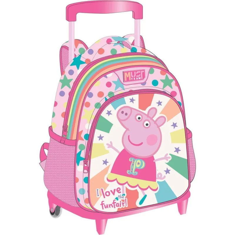 Diakakis – Τσάντα Τρόλεϊ Νηπιαγωγείου Must, Peppa Pig I Love Funfair 482839