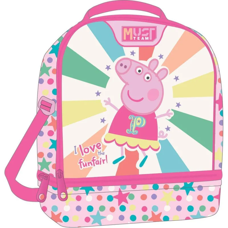 Diakakis -Τσαντάκι Φαγητού Must, Peppa I love Funfair 482841