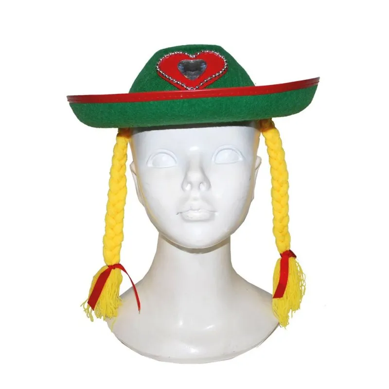 Funny Fashion - Καπέλο Βαυαρή Octoberfest Με Κοτσίδες 62276