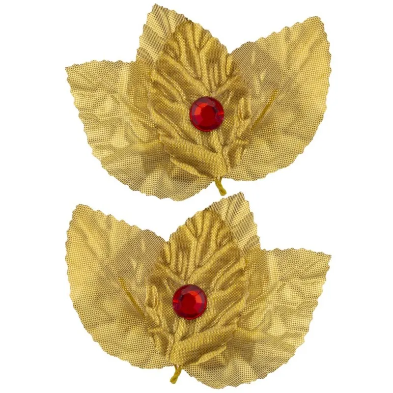 Funny Fashion - Διακοσμητικά Φύλλα Χρυσά Για Τα Μαλλιά 2 τμχ 62695