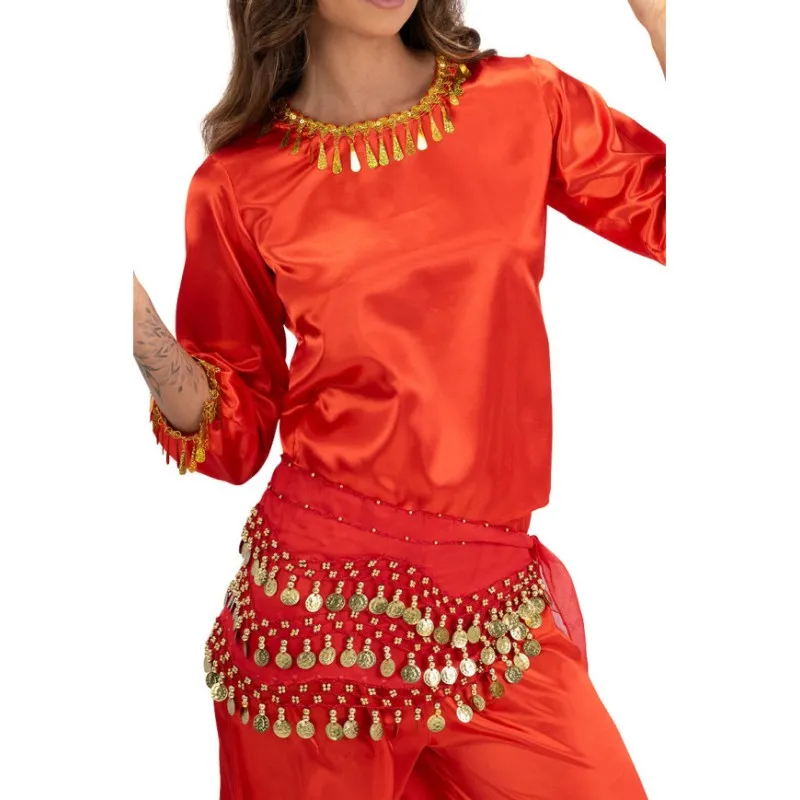 Carnival Toys - Παρεό Oriental Με Φλουριά Κόκκινο 3486