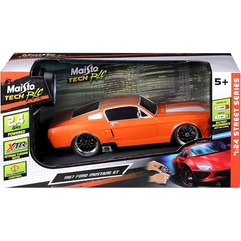 Maisto - Tech R/C, 1:24 Street Series, 1967 Ford Mustang GT 49-81520