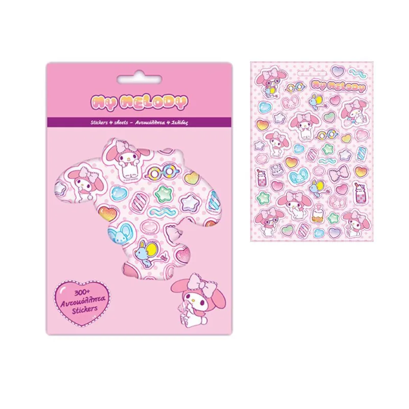 Diakakis - Αυτοκόλλητα Disney My Melody, Μπλόκ 300 Τμχ 490203
