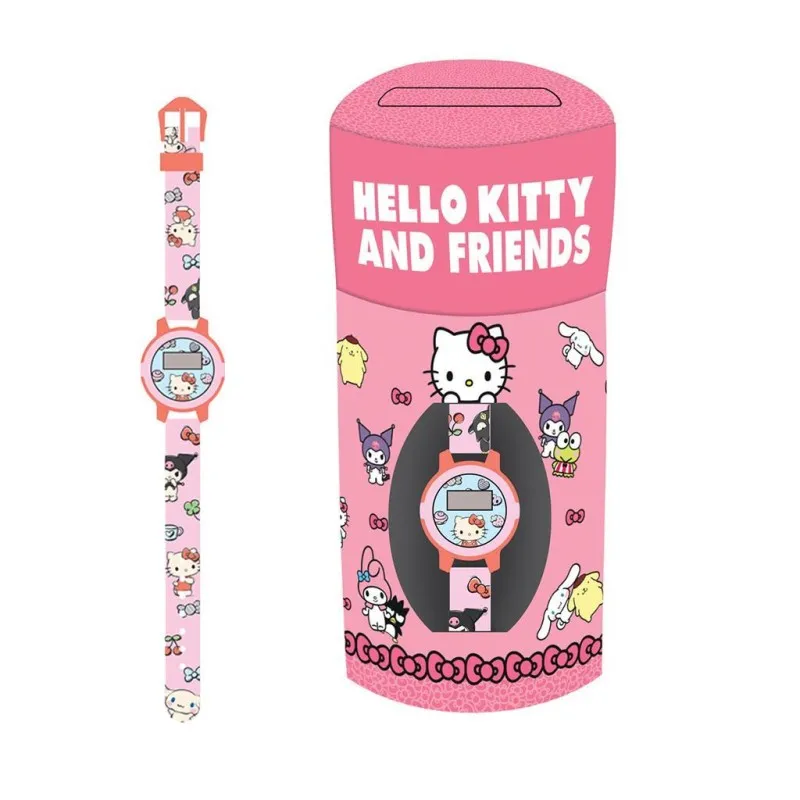 Diakakis - Ρολόι Χειρός Σε Μεταλλικό Κουτί, Hello Kitty & Friends 490251
