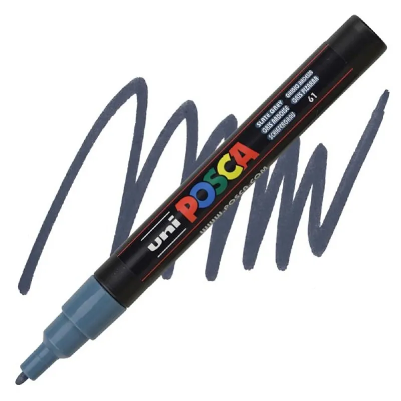 Uniball - Μαρκαδοράκι Posca PC-3M 0.9-1.3 mm, Slate Grey (61) 812370