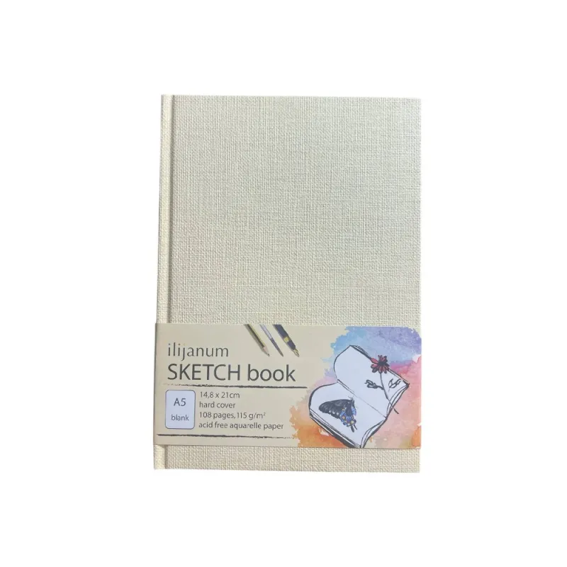 Ilijanum - Sketch Book Α5 14.8 x 21 cm 54 Φύλλα, Μπεζ 498742