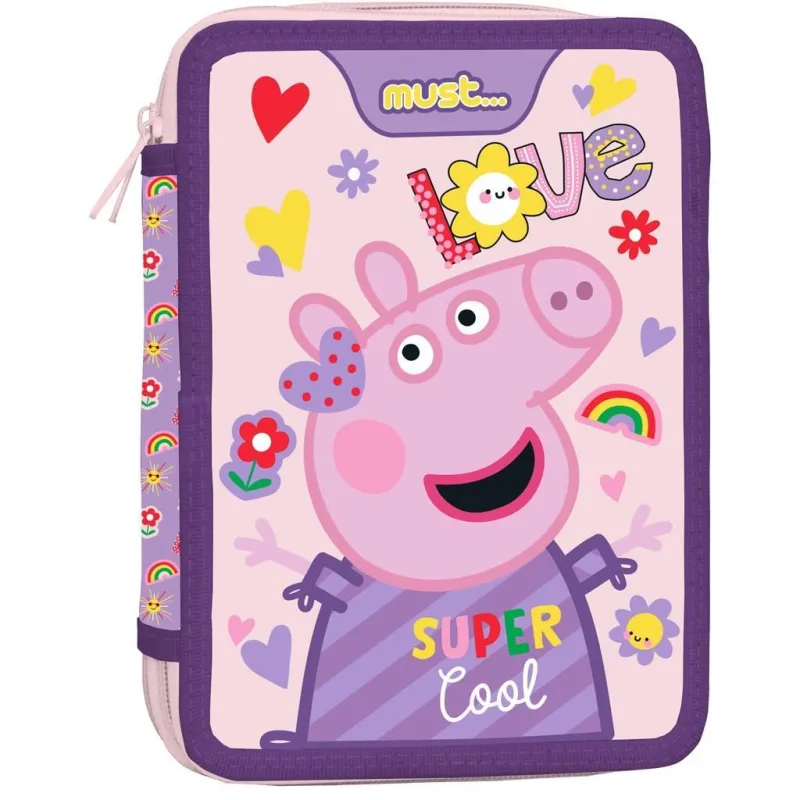 Diakakis - Κασετίνα Διπλή Γεμάτη Must, Peppa Pig, Super Cool 482807