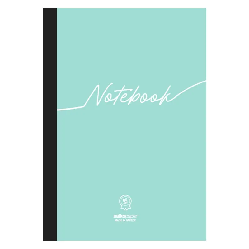 Salko Paper - Τετράδιο Κολλητό Notebook 360°, 21x29 cm, 64 Φύλλα Ριγέ, Βεραμάν 5027