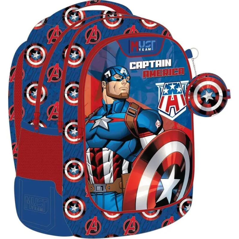 Diakakis - Τσάντα Πλάτης Δημοτικού Must, Captain America 506282