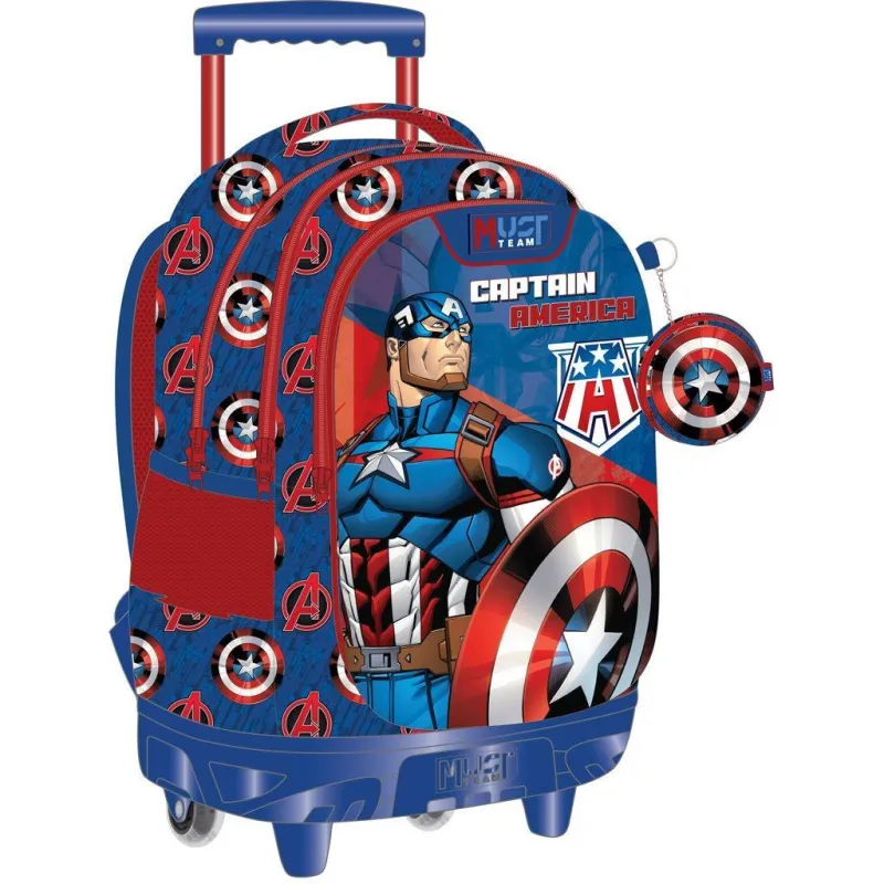 Diakakis - Σακίδιο Τρόλεϊ Δημοτικού Must, Captain America 506311