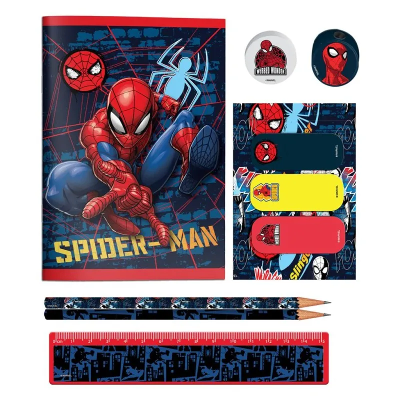Diakakis - Σχολικό Σετ Σε Pvc Τσαντάκι, Spider-Man 508435
