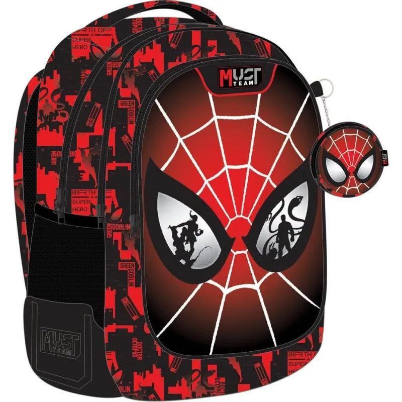 Diakakis - Τσάντα Πλάτης Δημοτικού Must, Spiderman Eyes 508498