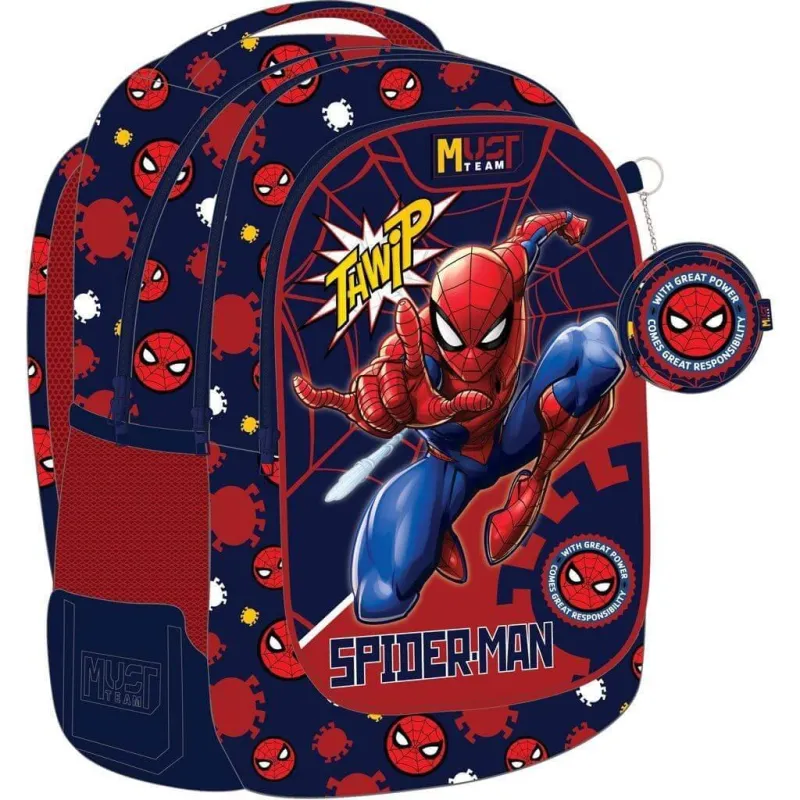 Diakakis - Τσάντα Πλάτης Δημοτικού Must, Spiderman Thwip 508500