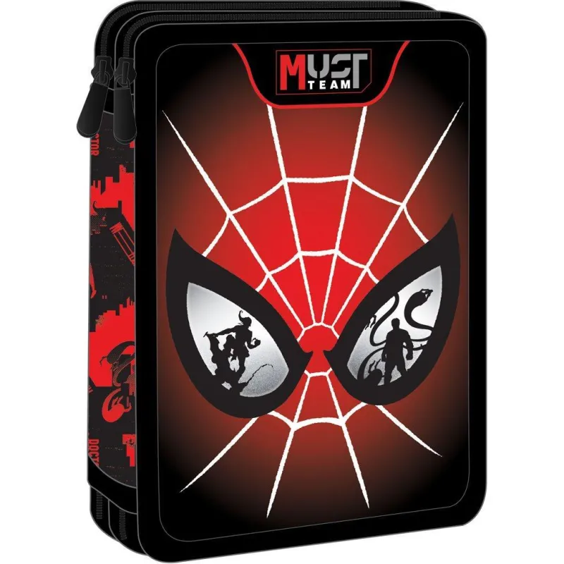 Diakakis - Κασετίνα Διπλή Γεμάτη Must, Spiderman Eyes 508558