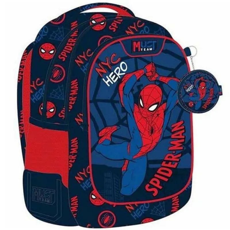 Diakakis - Τσάντα Πλάτης Δημοτικού Must 3 Θήκες, Spider-Man, NYC Hero 508773