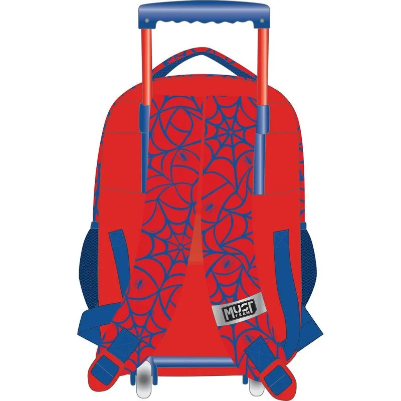 Diakakis - Σακίδιο Τρόλεϊ Δημοτικού Must 3 Θήκες, Spider-Man, Red 508813