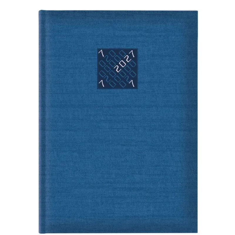 Θεοφύλακτος - Ημερήσιο Ημερολόγιο Kashmir A4 2027, Μπλε 21x29.7 512AI.D55