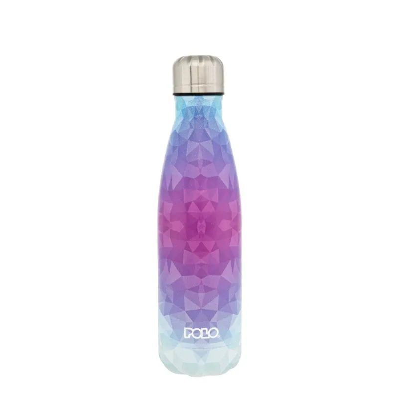 Polo - Παγούρι Ανοξείδωτο Θερμός , Ροζ-Γαλάζιο 500ml 9-49-004-8340