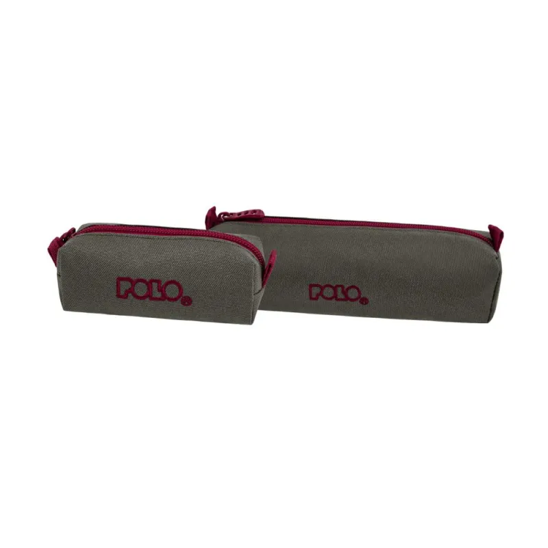 Polo – Κασετίνα Βαρελάκι Με Πορτοφολάκι Original, Khaki/Bordeaux 2025 9-37-006-6533