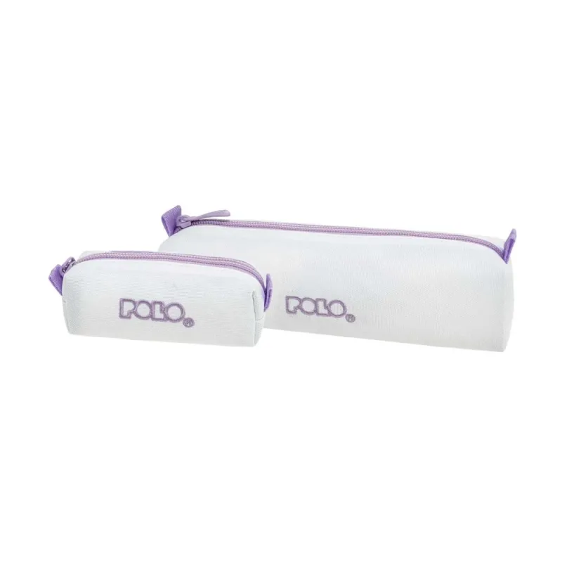 Polo – Κασετίνα Βαρελάκι Με Πορτοφολάκι Original, White/Lilac 2025 9-37-006-2545