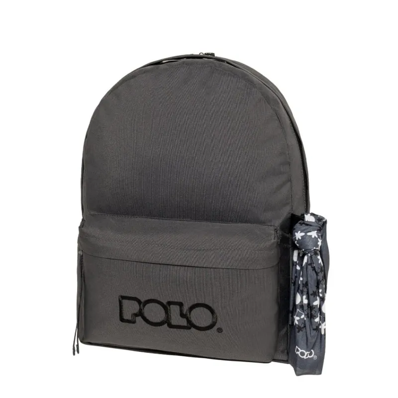 Polo – Original Double Σακίδιο Πλάτης Με Μαντήλι, Titanium-Black 2026 9-01-235-2620 + Δώρο Διορθωτική Ταινία Edding
