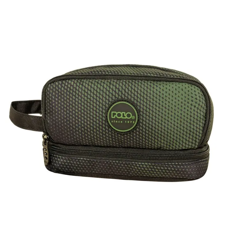 Polo – Κασετίνα Τριπλή Handle, Gradient Black-Green 2026 9-37-015-8418