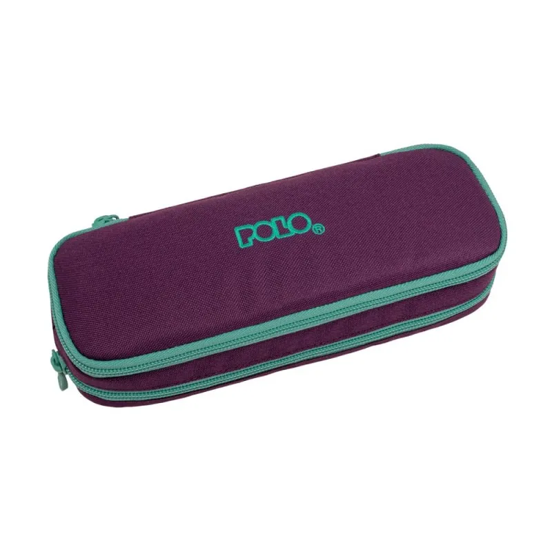 Polo – Κασετίνα Οβάλ Duo Box, Eggplant-Turquoise 2026 9-37-004-4859
