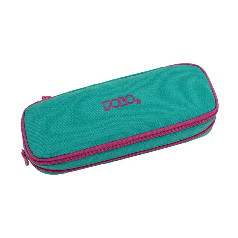 Polo – Κασετίνα Οβάλ Duo Box, Cyan-Dark Fuchia 2026 9-37-004-5644