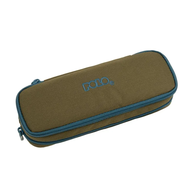 Polo – Κασετίνα Οβάλ Duo Box, Khaki-Petrol 2026 9-37-004-6558