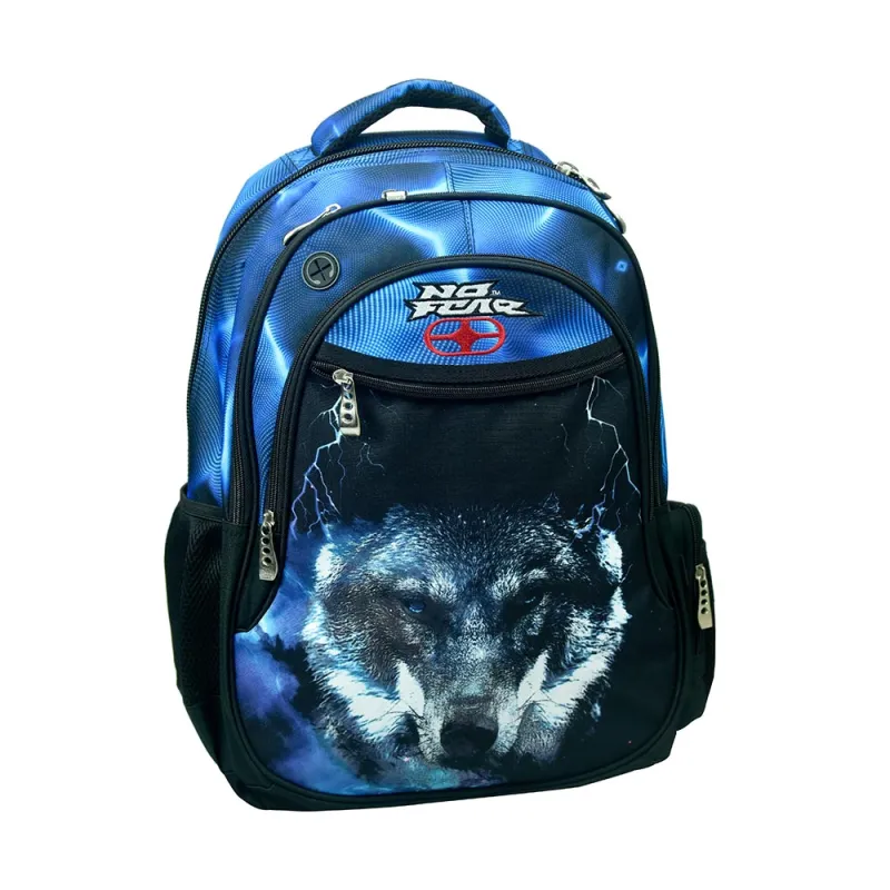 Back Me Up – Τσάντα Πλάτης Δημοτικού, No Fear, Night Wolf 348-29031