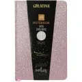 Creative - Τετράδιο Βιβλιοδετημένο Notebook Glitter, 14 x 21 cm, Ριγέ 96 Φύλλα, Pink 52946