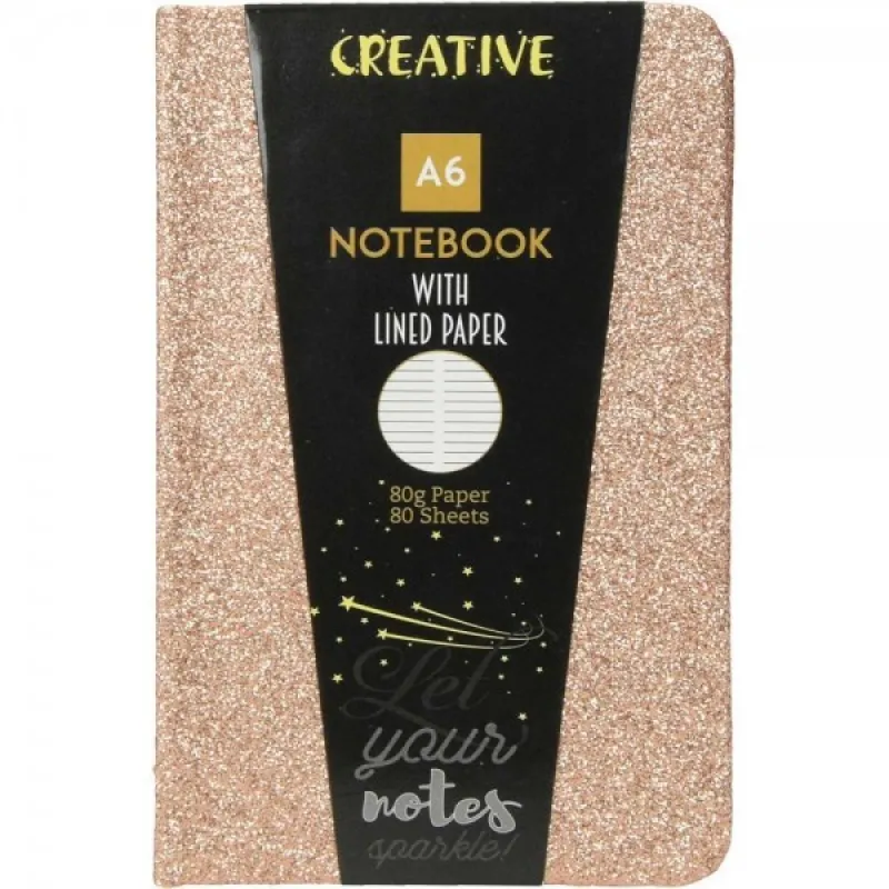 Street - Σημειωματάριο Glitter A6, Bronze 52947
