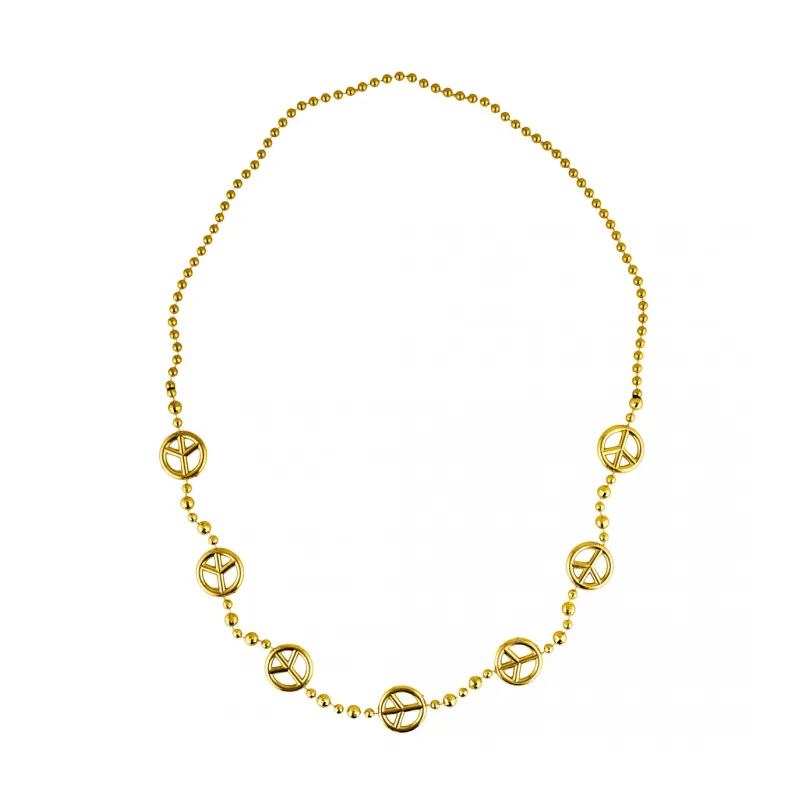 Funny Fashion - Κολιέ Hippie Σήμα Ειρήνης 53030