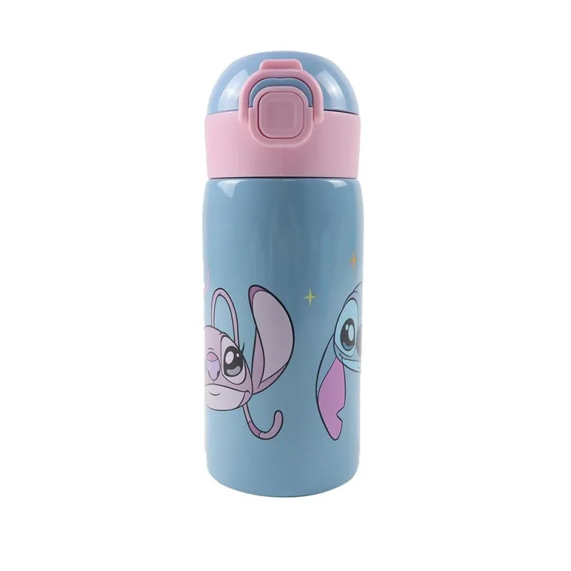Gim - Παγούρι Ανοξείδωτο Με Καλαμάκι, Stitch 500 ml 552-05199