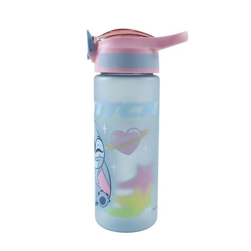 Gim - Παγούρι Πλαστικό PCTG Με Καλαμάκι, Stitch 600 ml 552-05217