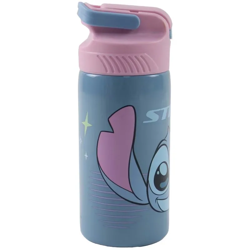 Gim - Παγούρι Ανοξείδωτο Με Καλαμάκι, Stitch 500 ml 552-05245