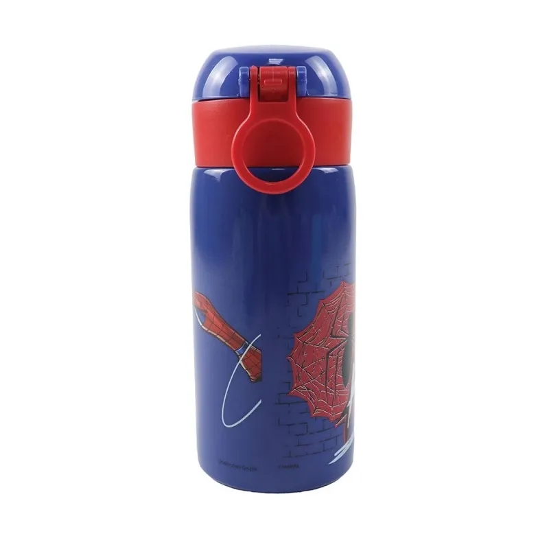 Gim - Παγούρι Ανοξείδωτο Με Καλαμάκι, Spider-Man 500 ml 557-02199