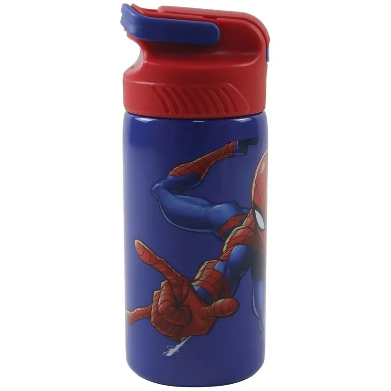 Gim - Παγούρι Ανοξείδωτο Με Καλαμάκι, Spider-Man 500 ml 557-02245