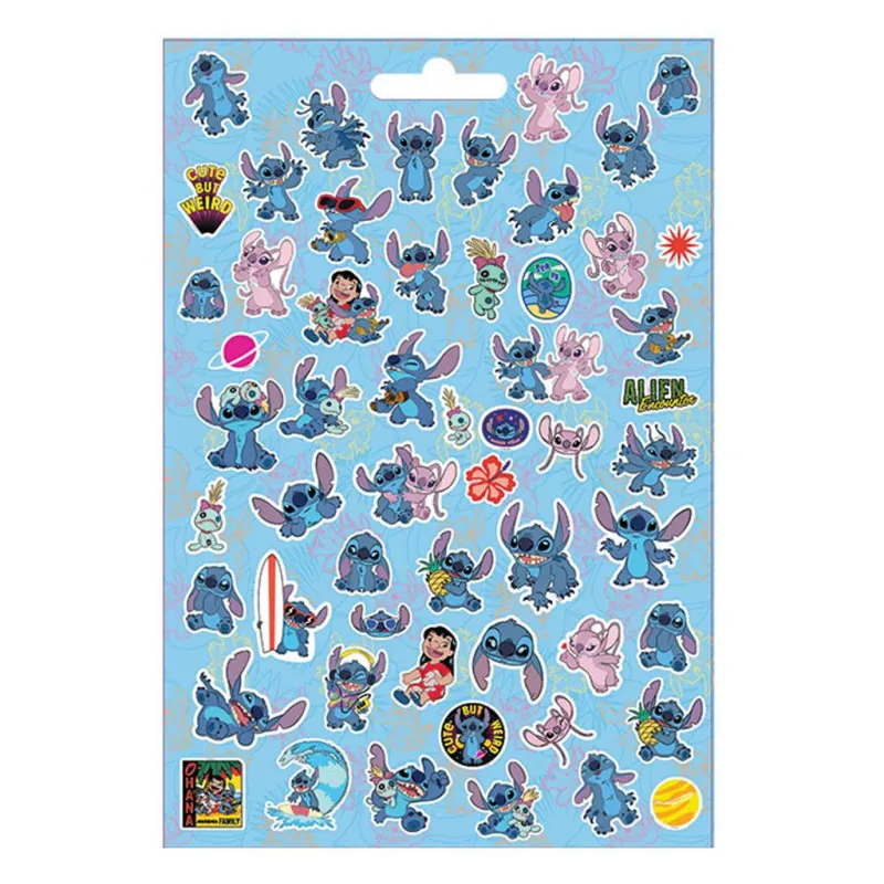 Diakakis - Αυτοκόλλητα Disney Lilo & Stitch, Μπλοκ 300 Τμχ 564546