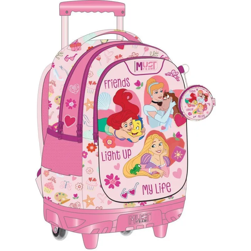 Diakakis - Σακίδιο Τρόλεϊ Δημοτικού Must, Princess Friends Light Up My Life 565040