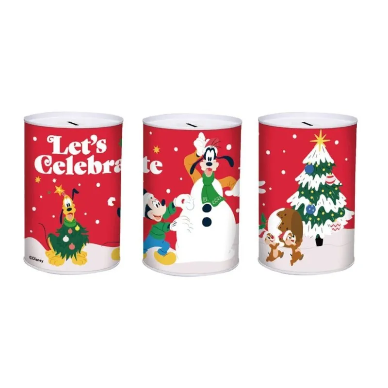 Diakakis - Κουμπαράς Μεταλλικός, Christmas Disney 12x16εκ 565384