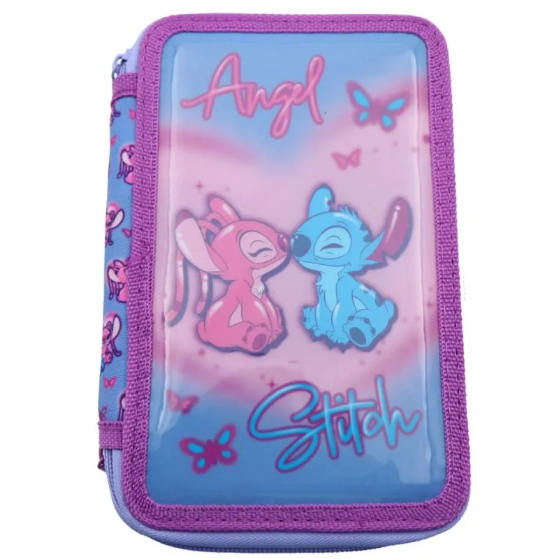 Giotto - Κασετίνα Τριπλή Γεμάτη, Stitch & Angel 565646