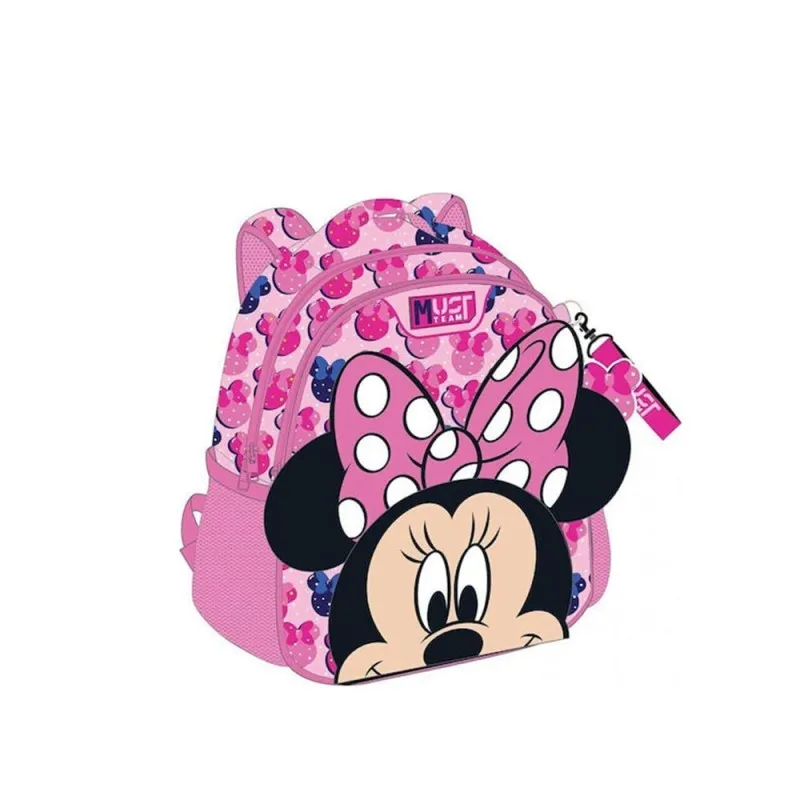 Diakakis – Τσάντα Πλάτης Νηπιαγωγείου Must 2 Θήκες, Disney Minnie 3D 565771
