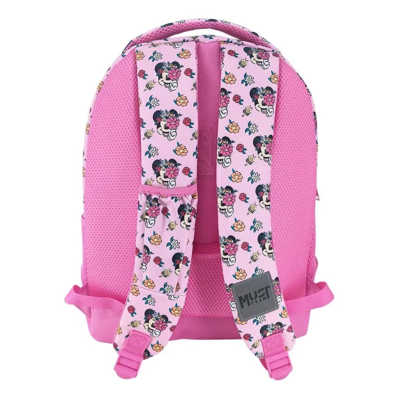 Diakakis - Τσάντα Πλάτης Δημοτικού Must 3 Θήκες, Disney Minnie Mouse, Flowers 565792