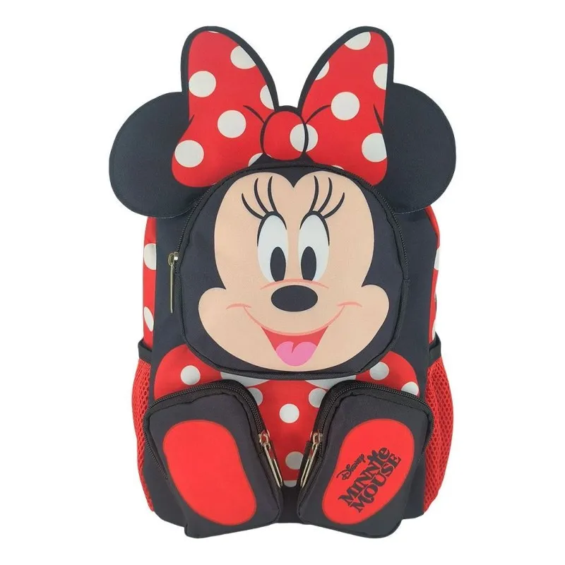 Diakakis – Τσάντα Πλάτης Νηπιαγωγείου Must Με 2 Θήκες, Minnie Mouse, Red Bow 565889