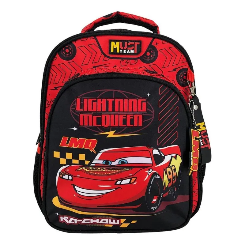Diakakis – Τσάντα Πλάτης Νηπιαγωγείου Must 2 Θήκες, Disney Cars, Lightning Mcqueen Kachow 565896