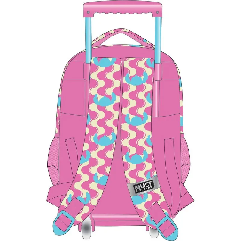 Diakakis - Σακίδιο Τρόλεϊ Δημοτικού Must 3 Θήκες, Stitch, Pink 565972