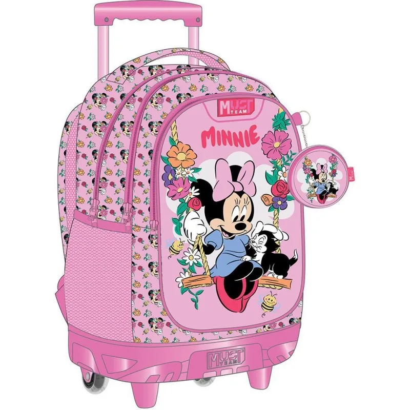 Diakakis - Σακίδιο Τρόλεϊ Δημοτικού Must 3 Θήκες, Minnie, Flowers 565975